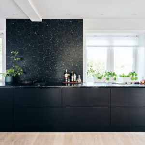 Lundhs Emerald  worktop05 hexagon stor 30°