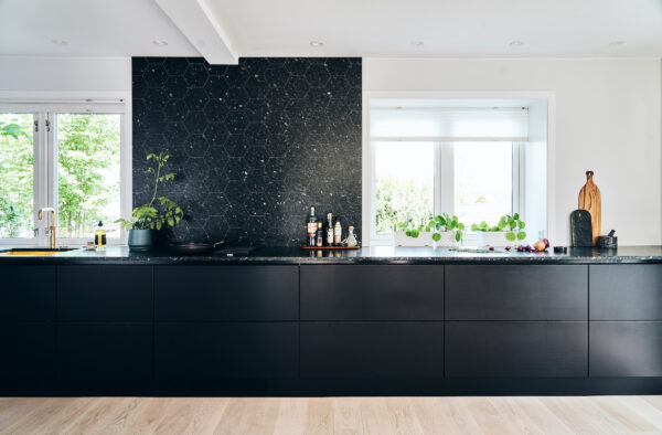 Lundhs Emerald  worktop05 hexagon stor 30°