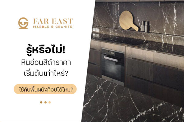 รู้หรือไม่! หินอ่อนสีดำราคา เริ่มต้นเท่าไหร่? ใช้กับพื้น ผนัง ท็อปได้ไหม?