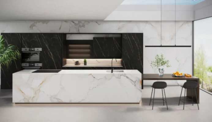 Sintered Stone vs หินควอตซ์ เลือกวัสดุแบบไหนสำหรับเคาน์เตอร์ครัว